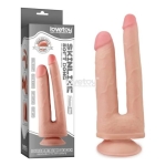 Dildo doble 21,9 cm y 25 cm Nude Realístico - LoveToy