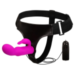 Arnés con Conejo Vibrador Silicona - Ultra Harness