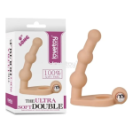Anillo para pene con dildo UltraSoft Double 6’ - LoveToy