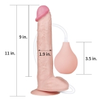 Dildo Sopapo Eyaculador Squirt Extreme (11" - 27cm) Beige - LoveToy - Image 2
