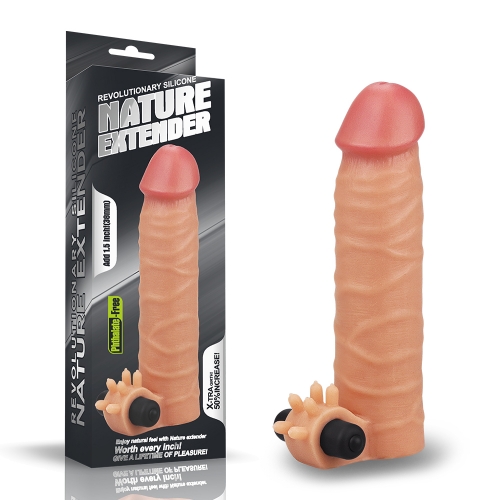 c81dac399d.jpg.500x500 Funda Nature Extender Realista con Vibración 1.5" - LoveToy - Image 1