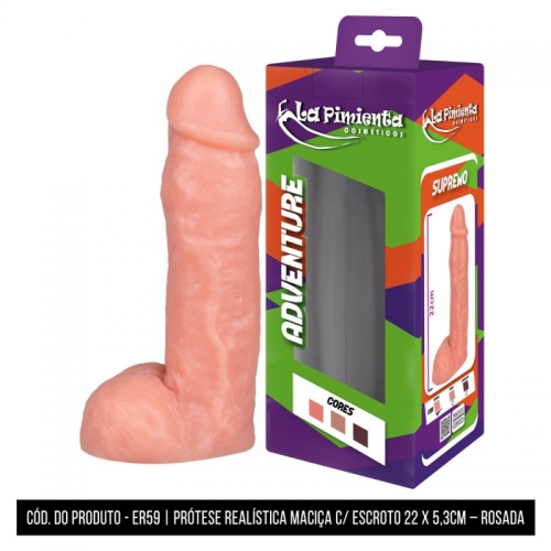 22 Dildo Supremo Chocolate 22 x 5,3cm - La Pimienta - Image 1