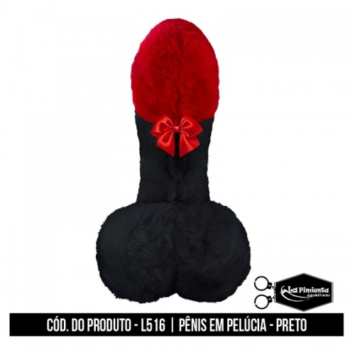 pene negro Pene de Peluche Negro – La Pimienta - Image 1