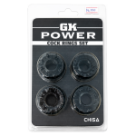 Anillos Para Pene Kit 4 Cock Rings Set - Gk Power