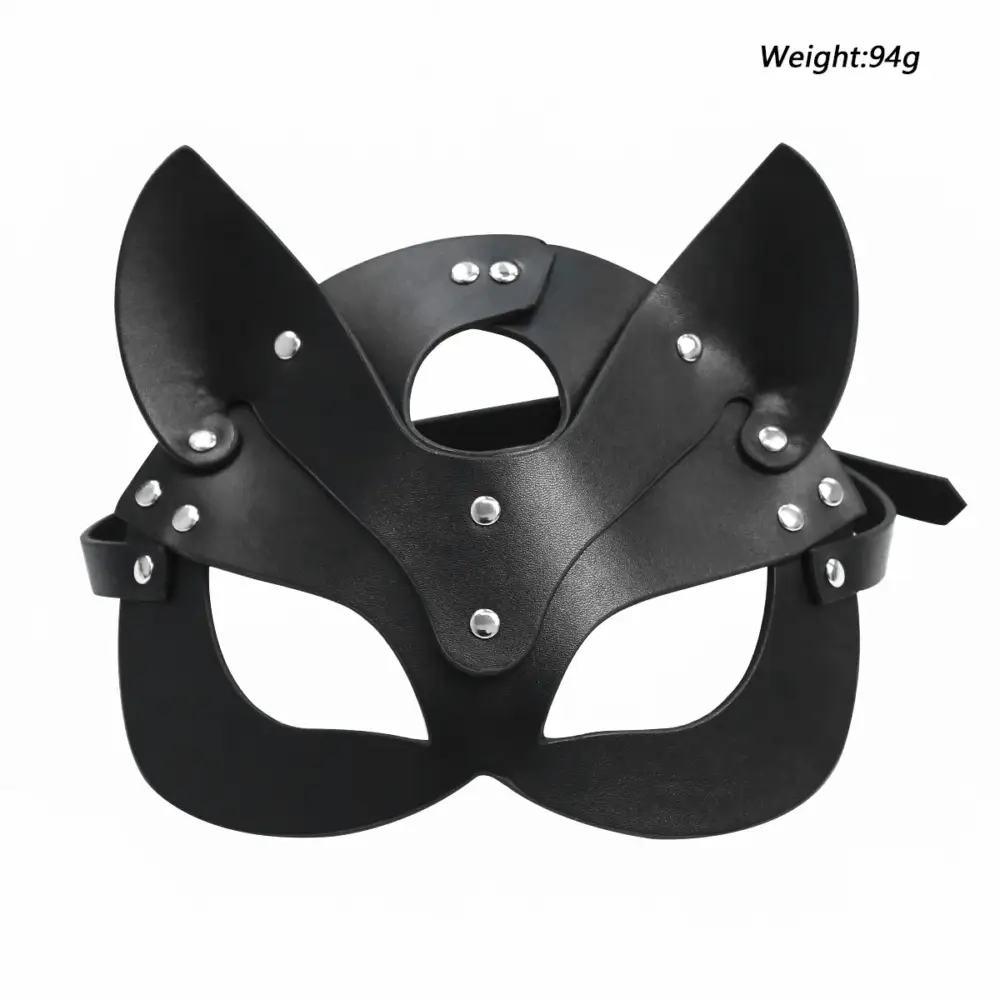 H42b08d0465094a4fa1a5cc046c496ab3F Máscara de Conejo BDSM de Cuerina con Correas Ajustables - Image 1