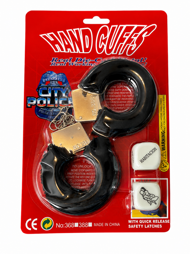ChatGPT Image 8 jul 2026, 11_58_16 a.m. Kit Esposas + Dados Negro - Hand Cuffs - Image 1