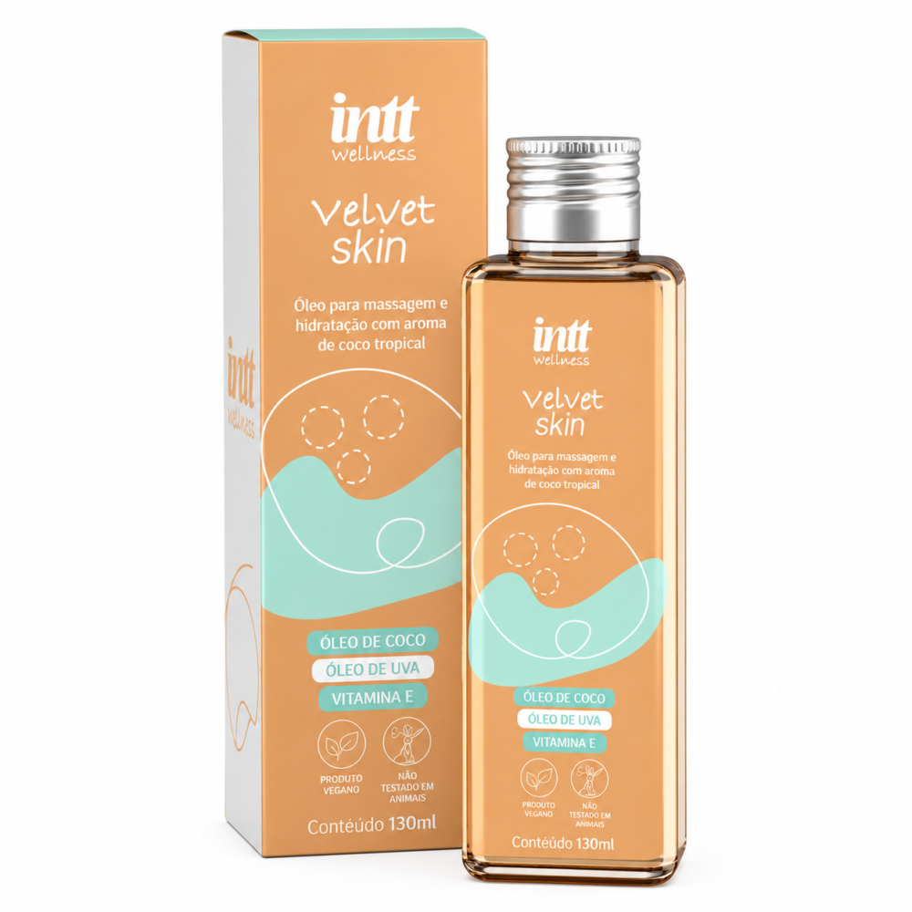 Aceite Velvet Skin com Embalagem Aceite Corporal Hidratante Velvet Skin Coco - INTT - Image 1